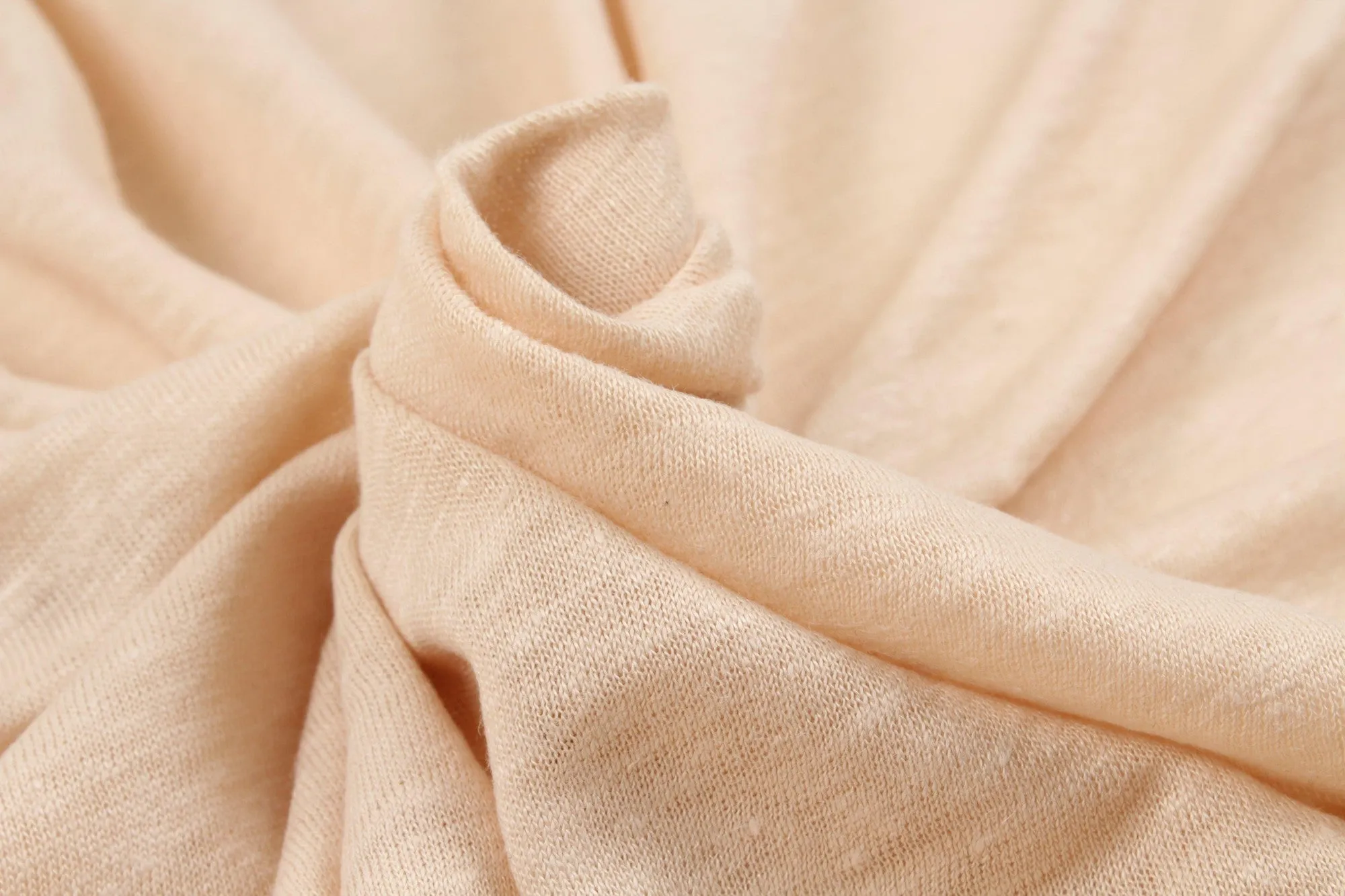 1.20 mts of Soft Linen Single Jersey - Shifting Sand 14-1210 TCX (Remnant)