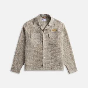 4S Designs AB Snarl Ribbon Tweed Shirt  - Khaki Striped