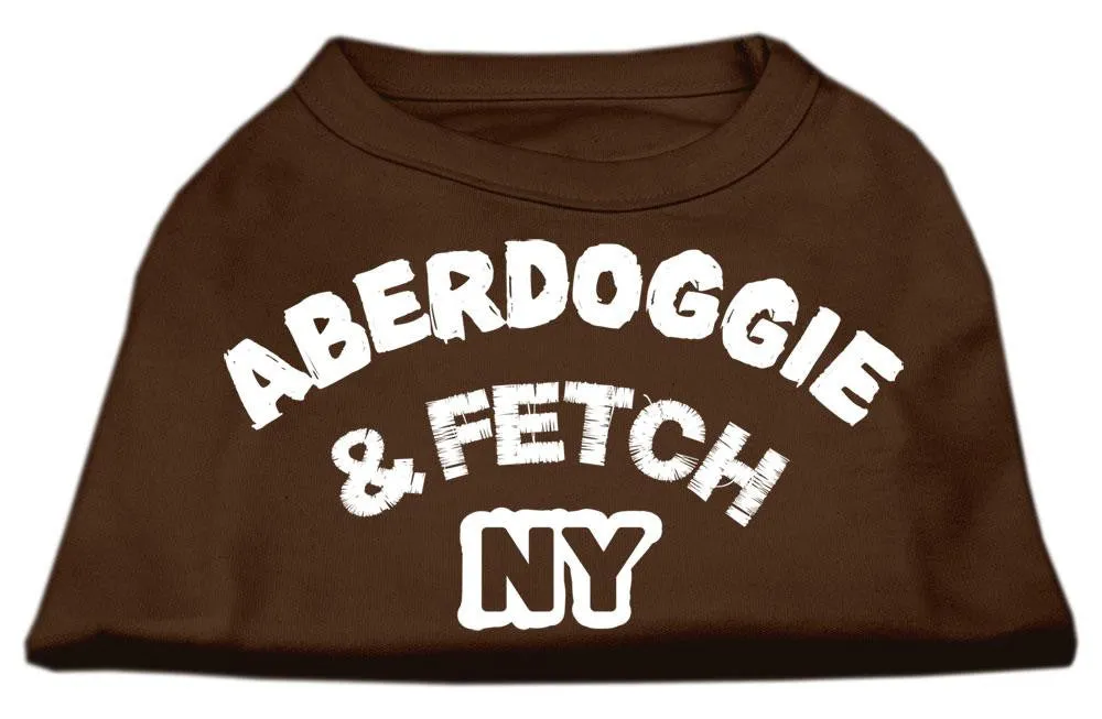 Aberdoggie NY Screenprint Shirts Brown XXL (18)