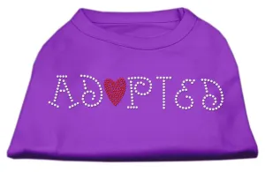 Adopted Rhinestone Shirt Purple S (10)