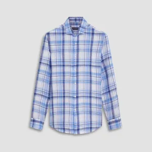 Axel Plaid Check Linen Shirt