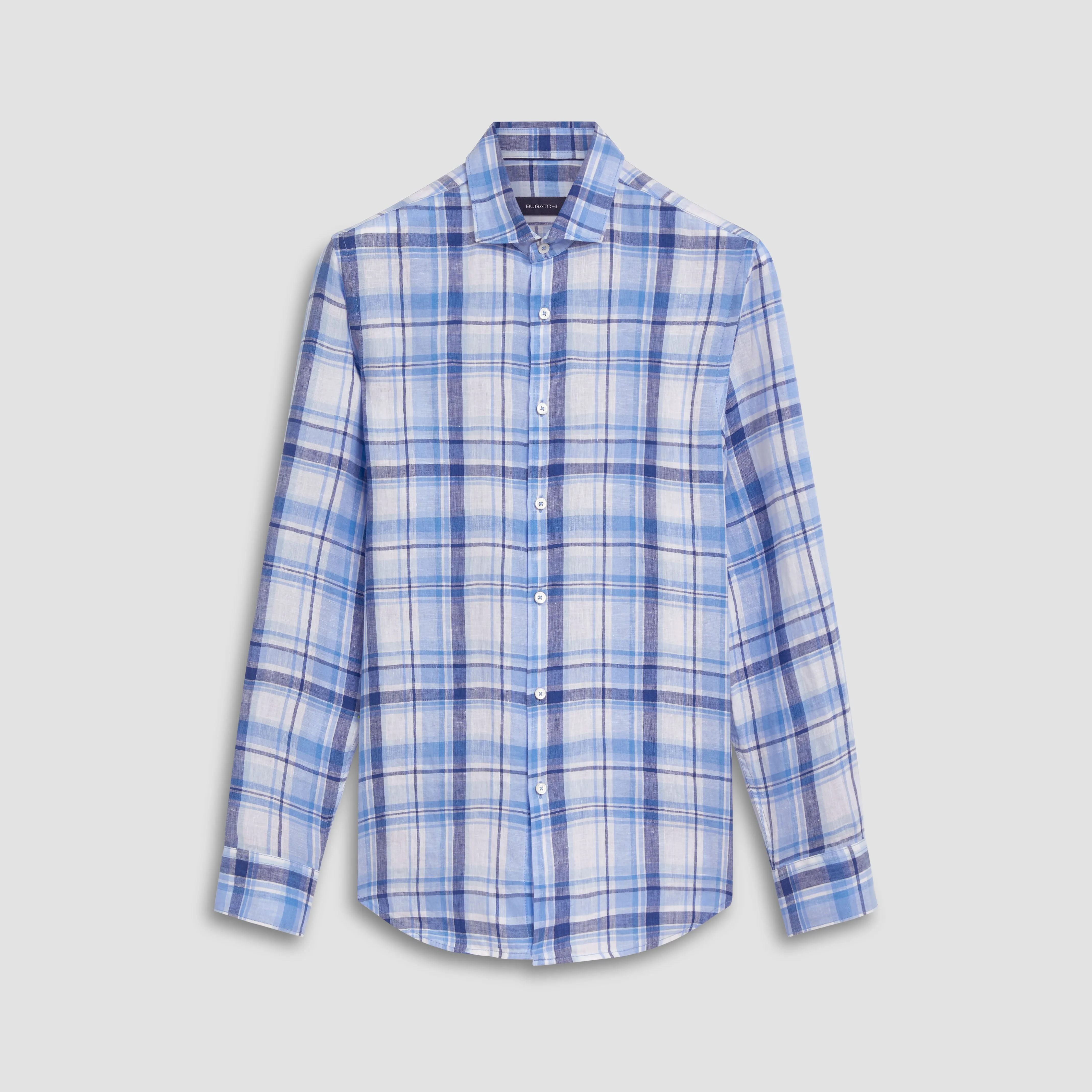 Axel Plaid Check Linen Shirt