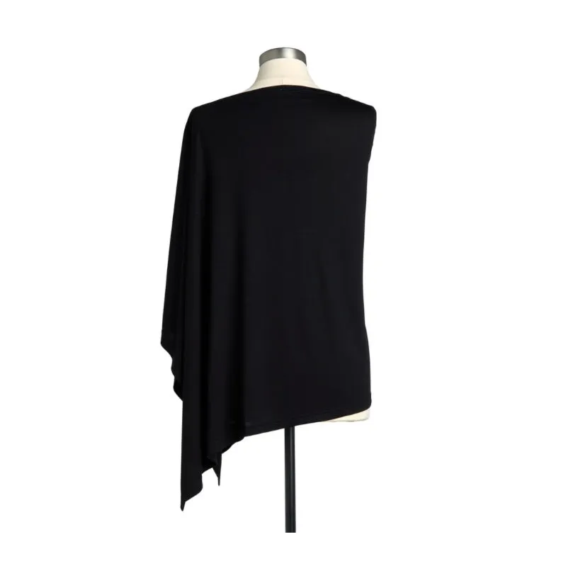 Bamboo Poncho - Black