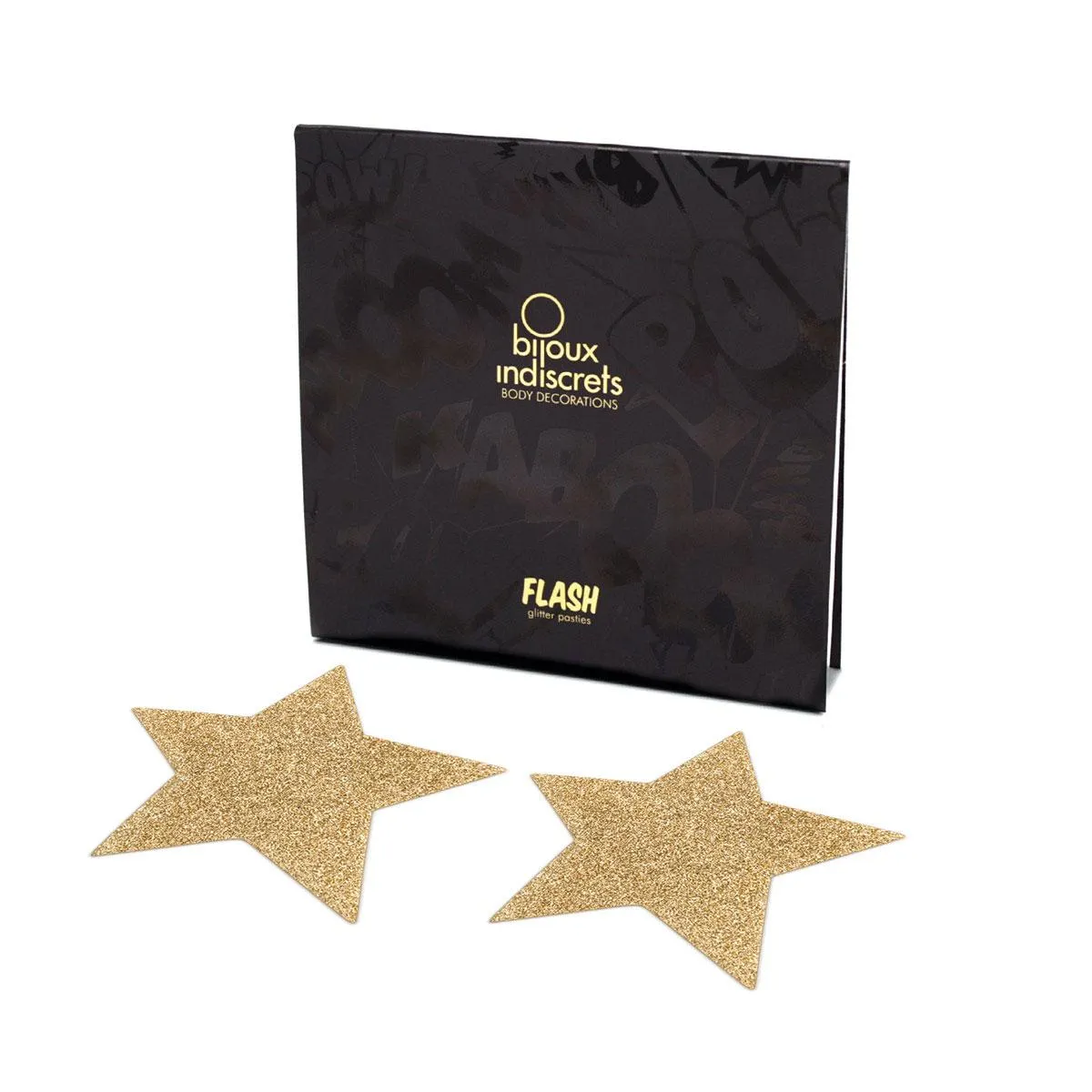 Bijoux Indiscrets Flash Pastie - Star Gold