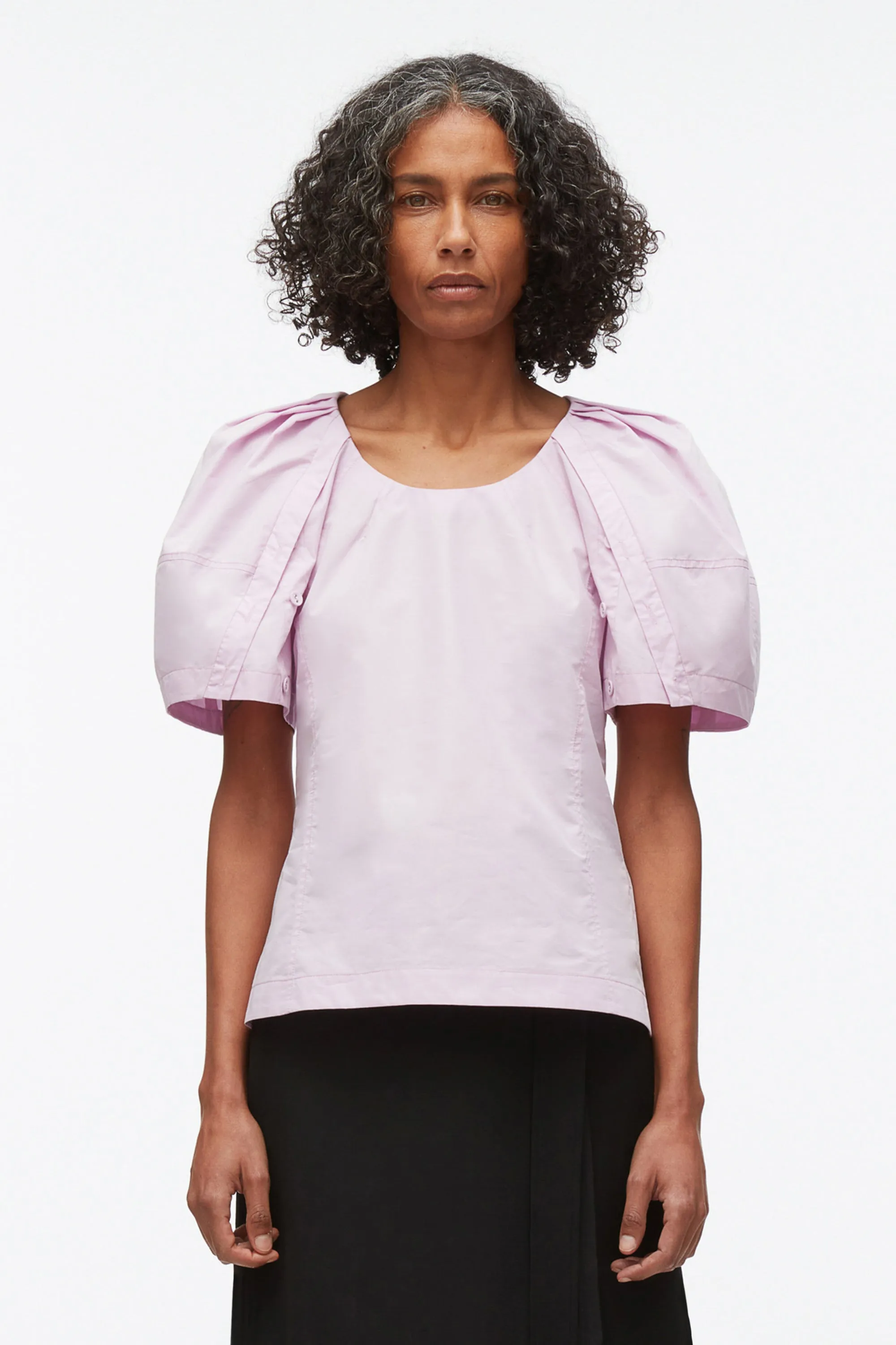 Bloom Sleeve Scoop Neck Top