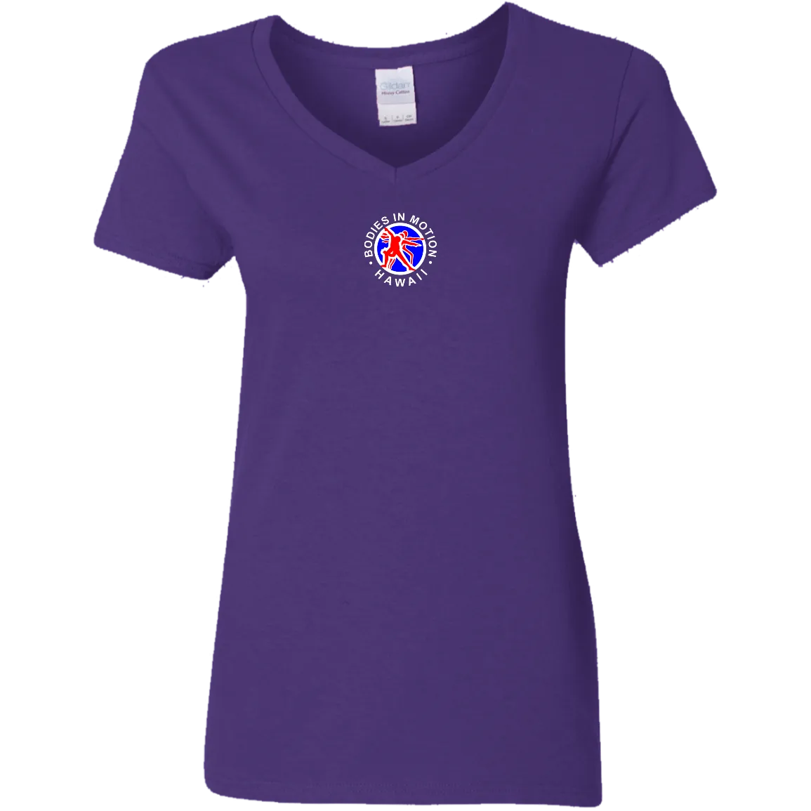 Bodies in Motion Ladies' 5.3 oz. V-Neck T-Shirt