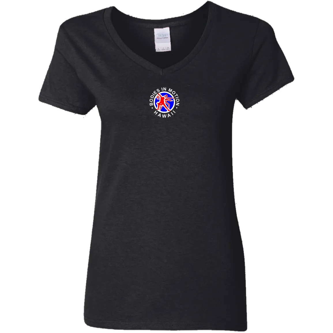 Bodies in Motion Ladies' 5.3 oz. V-Neck T-Shirt