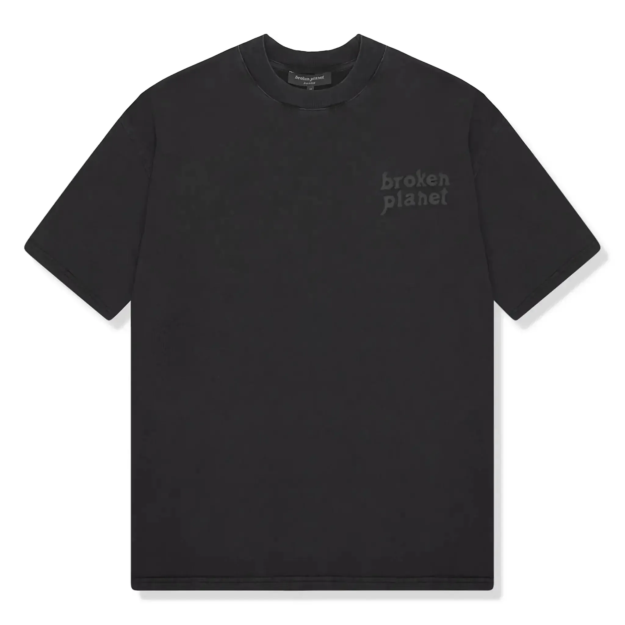 Broken Planet Basics Washed Midnight Black T Shirt