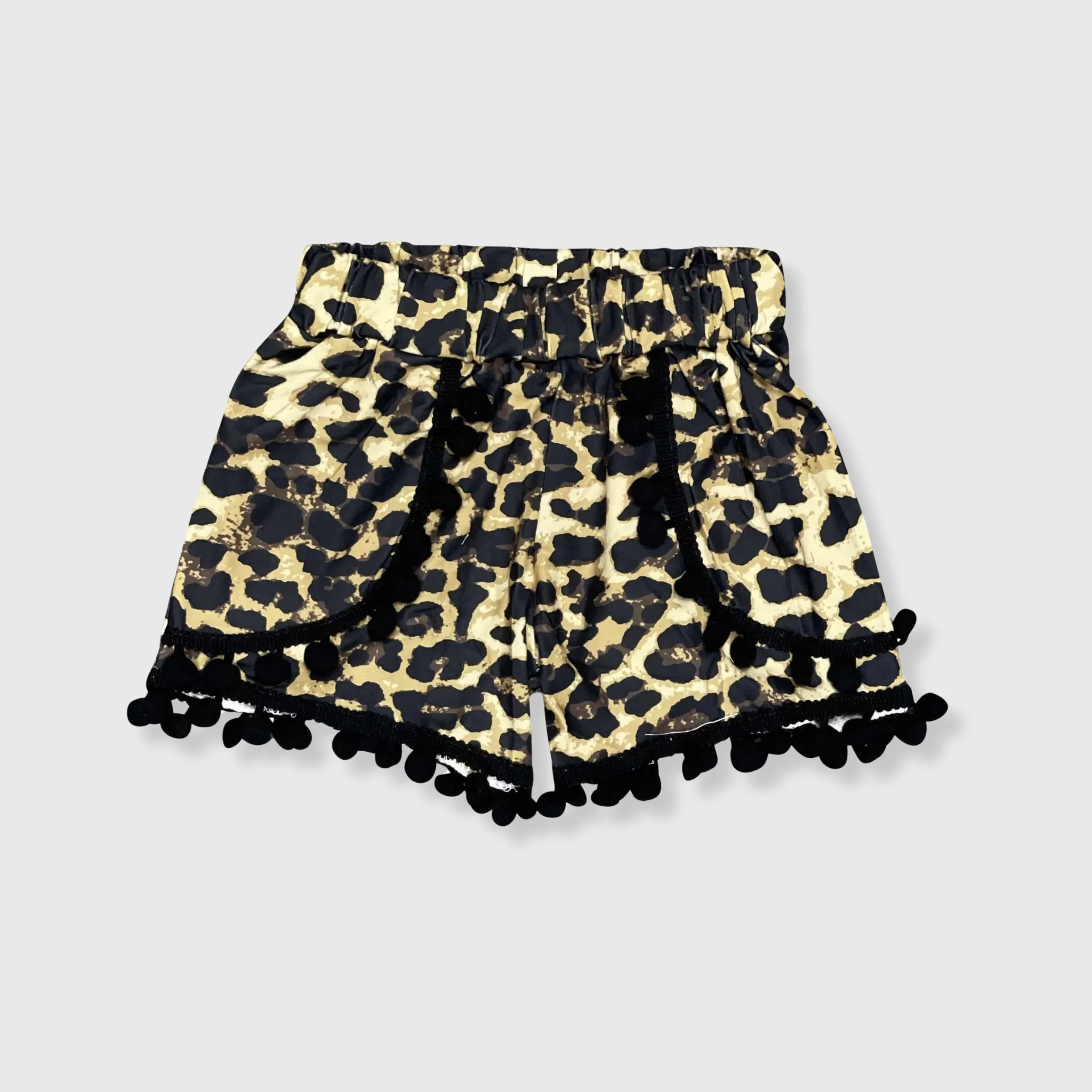 Cheetah Pom Pom Shorts Kids