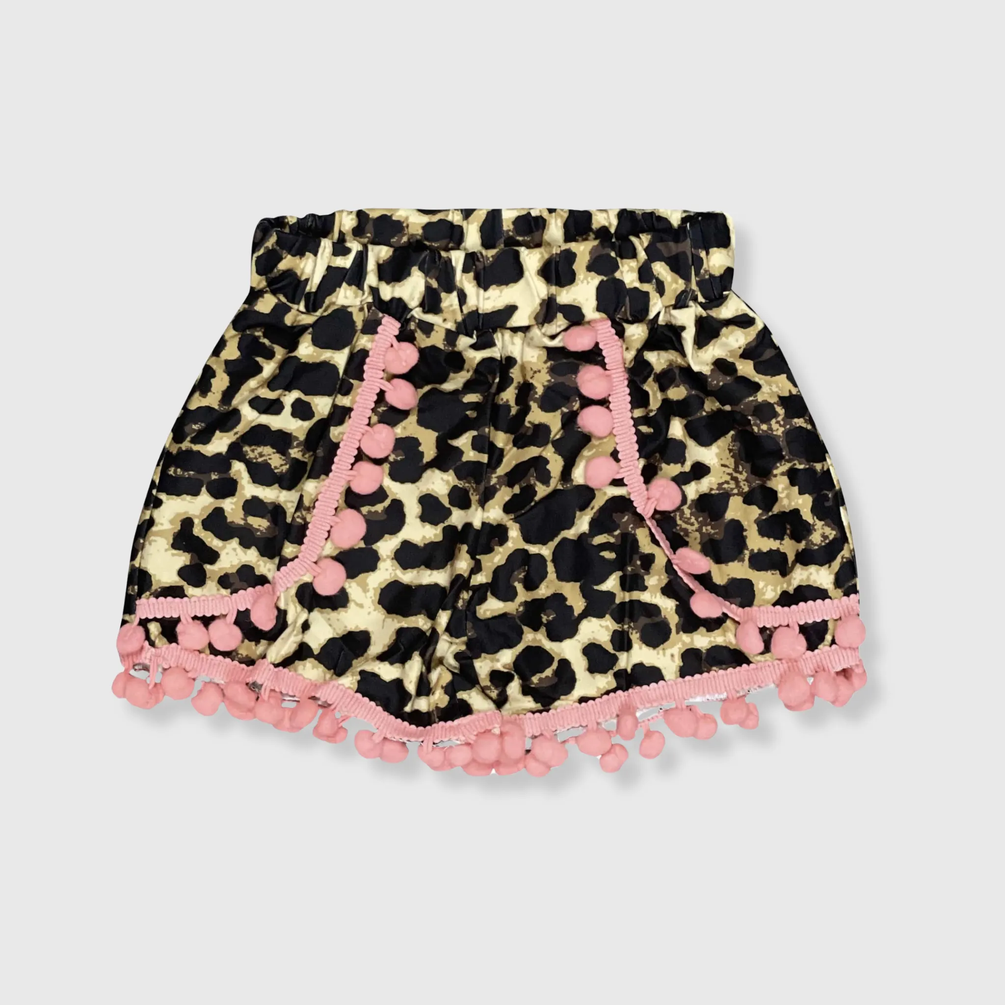 Cheetah Pom Pom Shorts Kids