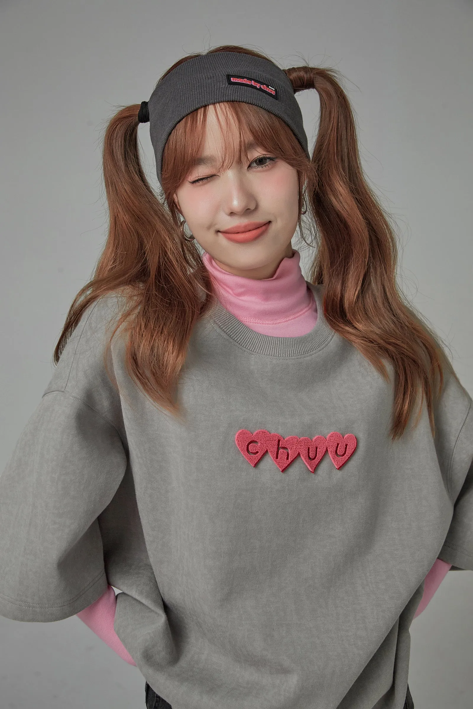 Chuu Sweet Heart Round Neck T-Shirt