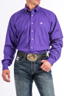 Cinch Purple Classic Fit Men's  Shirt