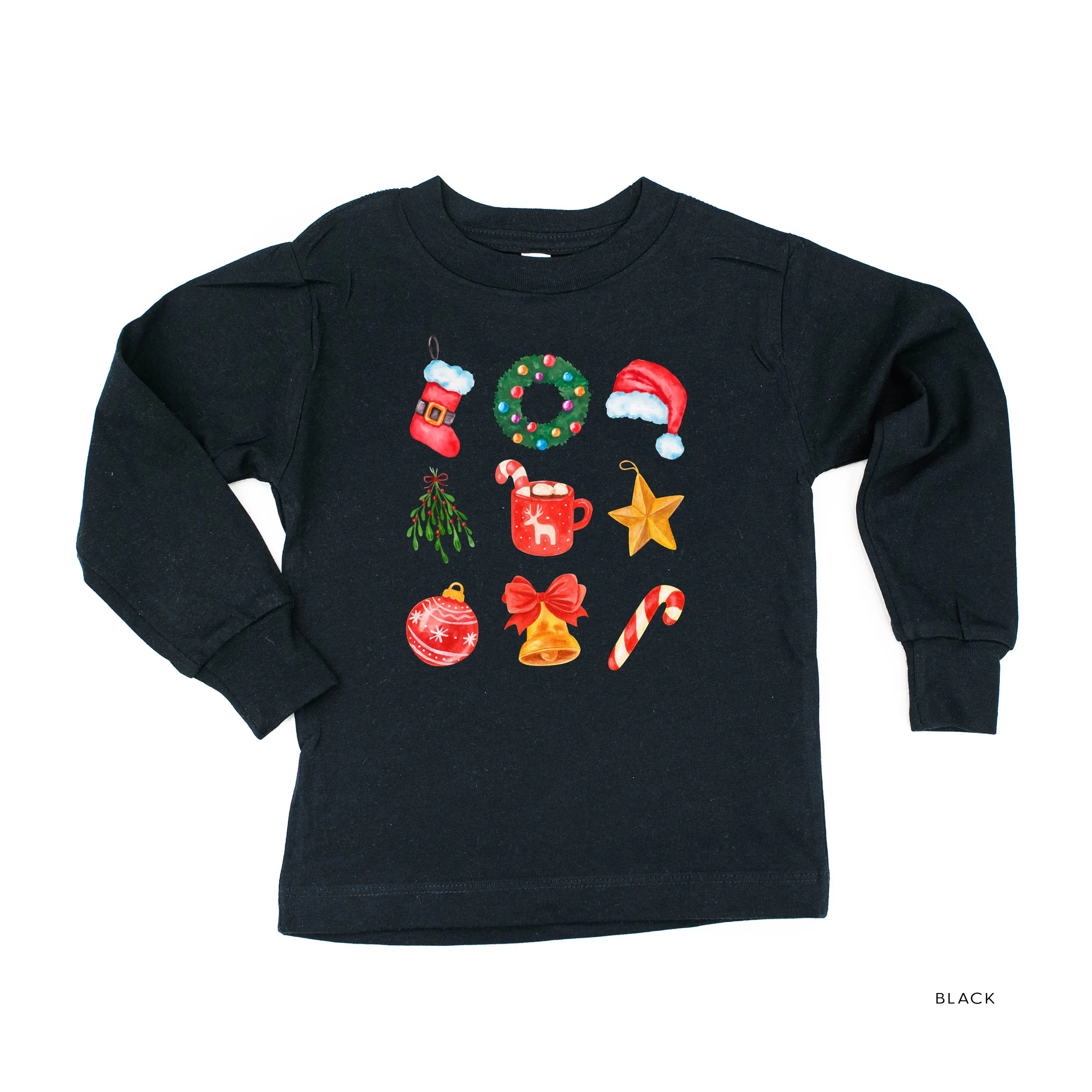 Classic Watercolor Christmas - Child LONG SLEEVE Tee