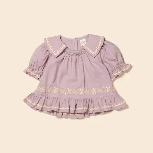 Cotton/Linen Betsy Blouse - Lavender