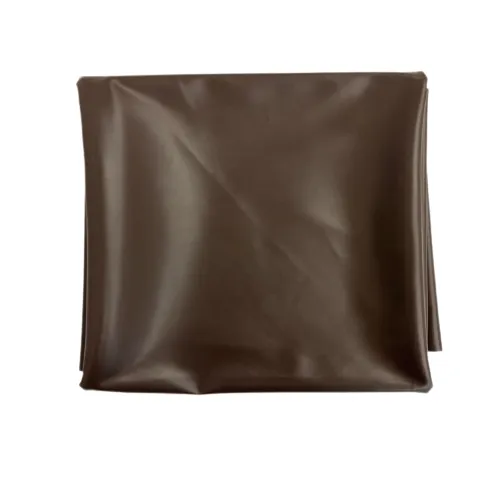 Dark Brown Two Way Stretch Faux Leather Vinyl Fabric