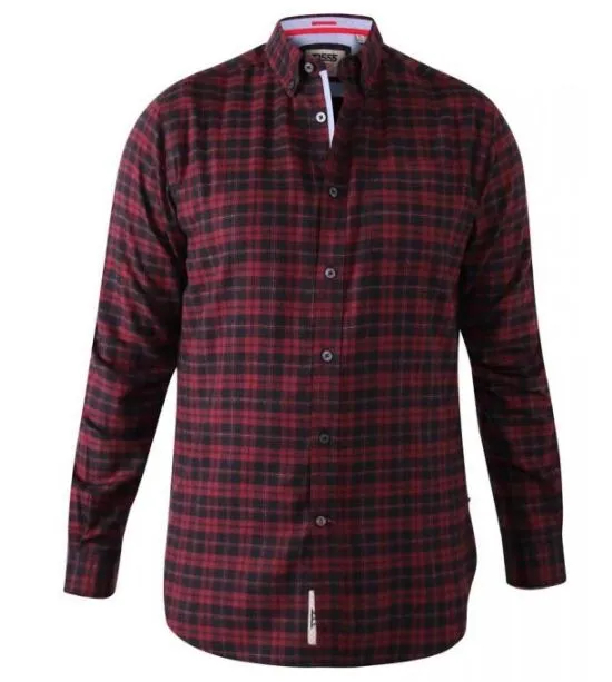 Duke Holston Red & Black Check Shirt Red