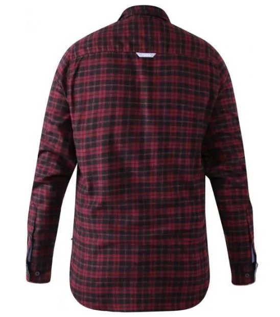 Duke Holton Red/Black Check Shirt Red