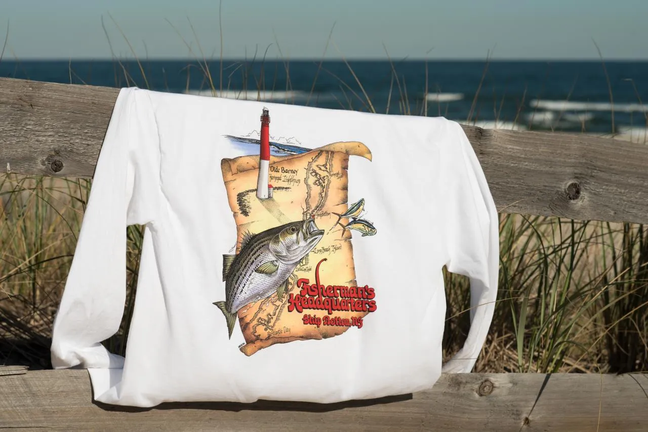 Fish Heads Olde Barney Striper Long Sleeve Shirt