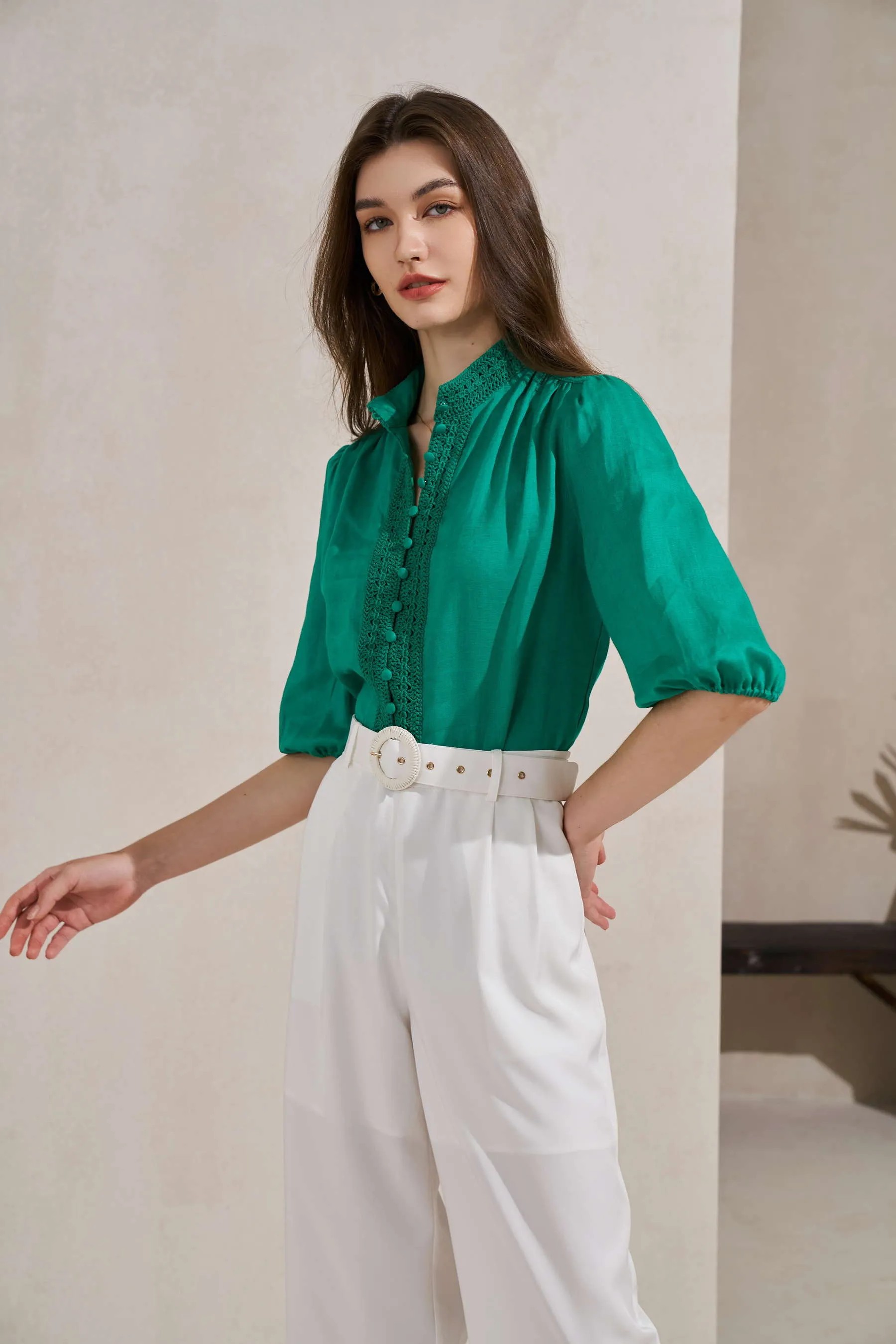 GDS Kaia Blouse | Sea Green