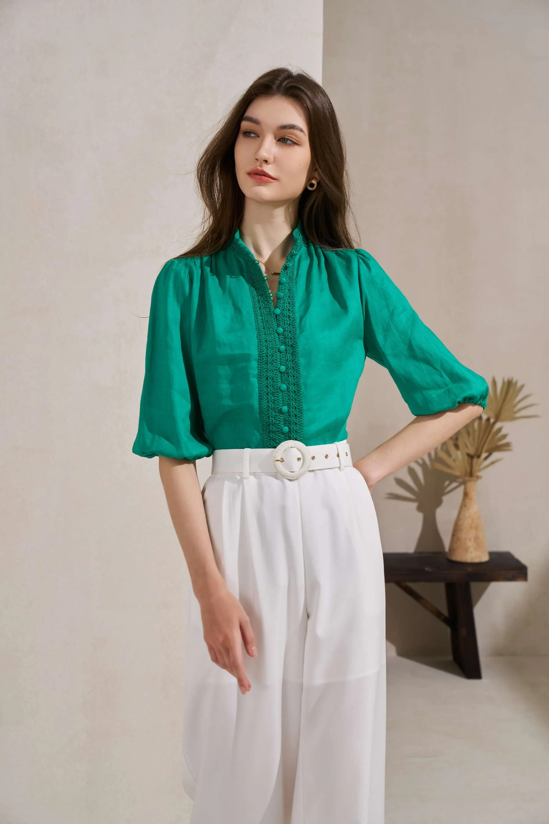 GDS Kaia Blouse | Sea Green