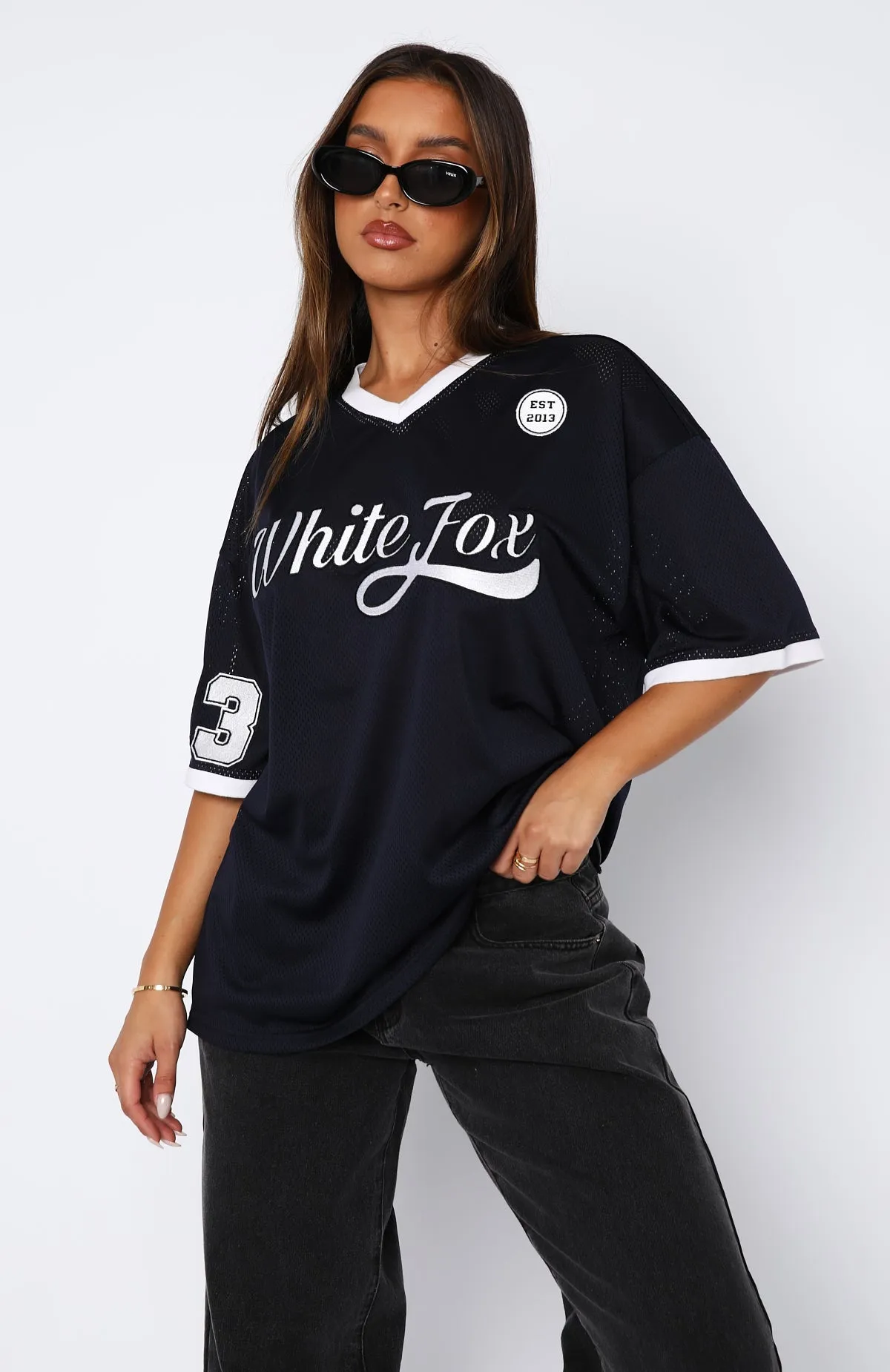 Hit A Home Run Oversized Jersey Navy