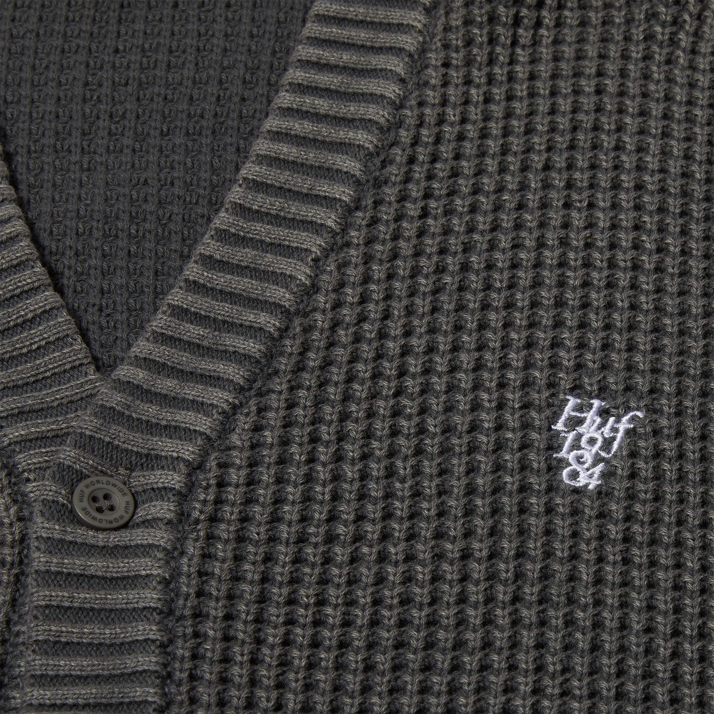 Huf Coolidge Waffle Cardigan