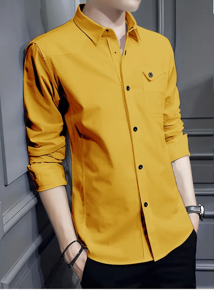 Italian Style Premium RFD Mustard Shirt by Italian Vega®