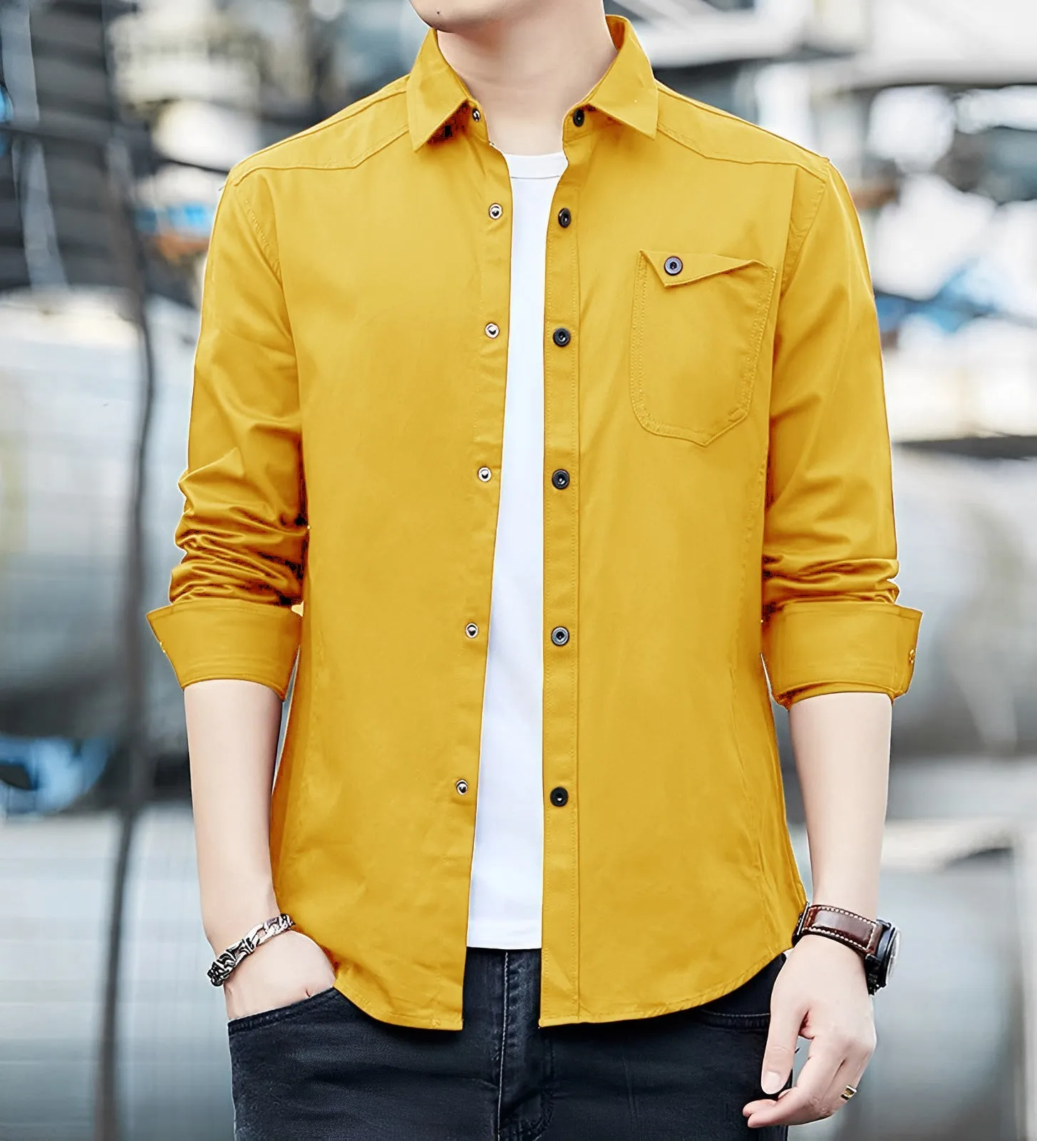 Italian Style Premium RFD Mustard Shirt by Italian Vega®