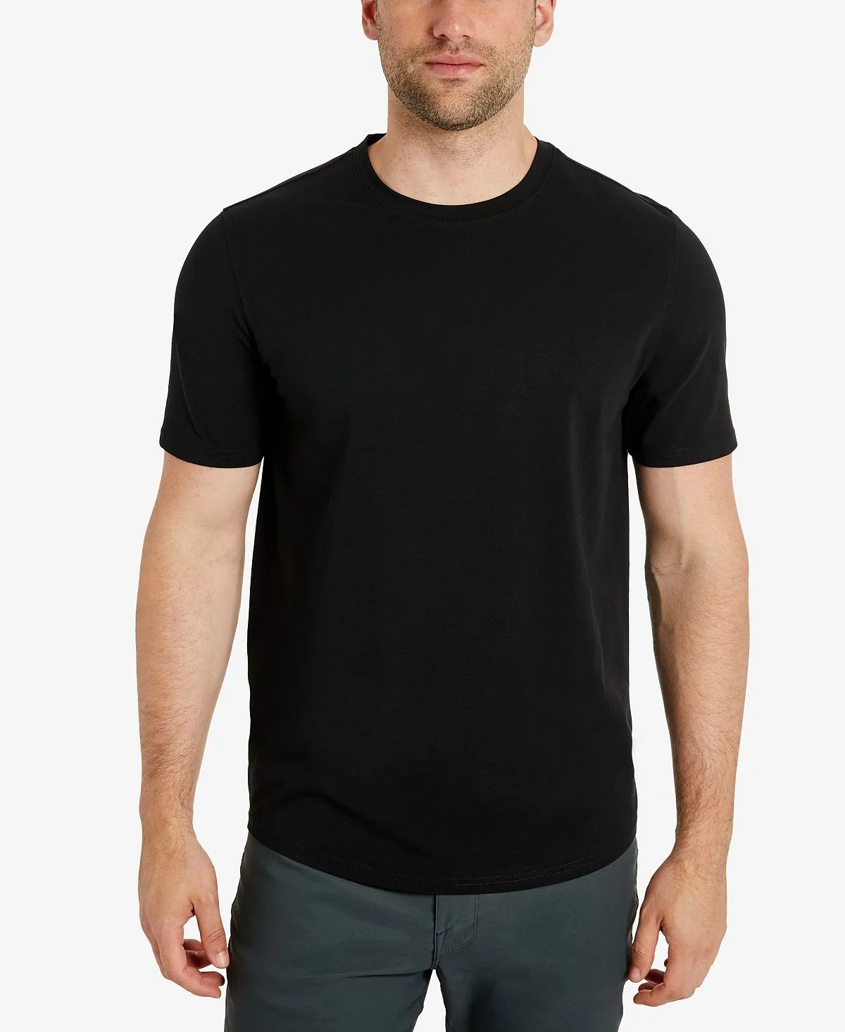 Kenneth Cole Men's Crew Neck Sports T-Shirt, Black