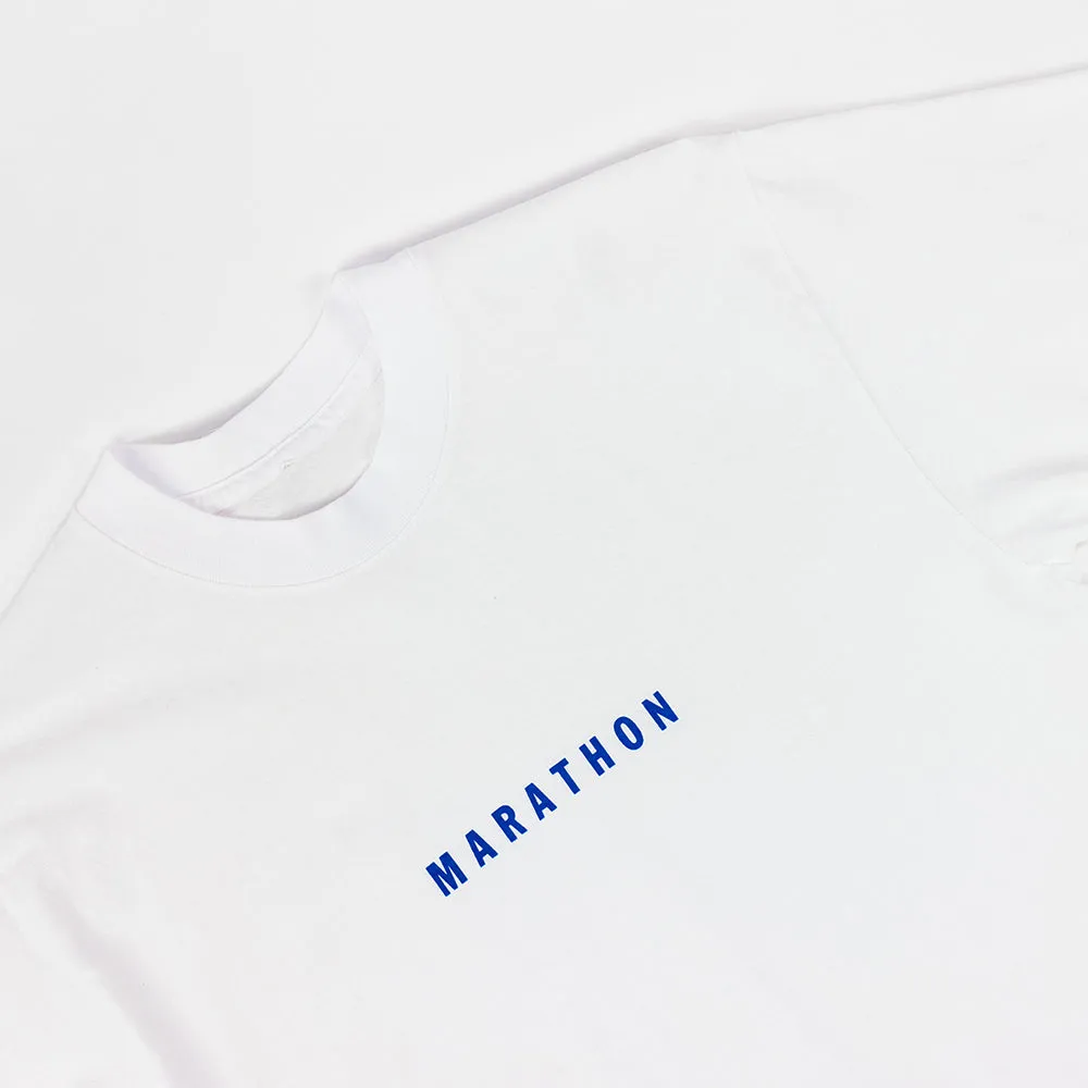 Marathon Impression T-Shirt - White/Navy