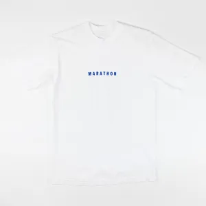 Marathon Impression T-Shirt - White/Navy