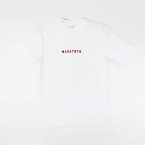 Marathon Impression T-Shirt - White/Red