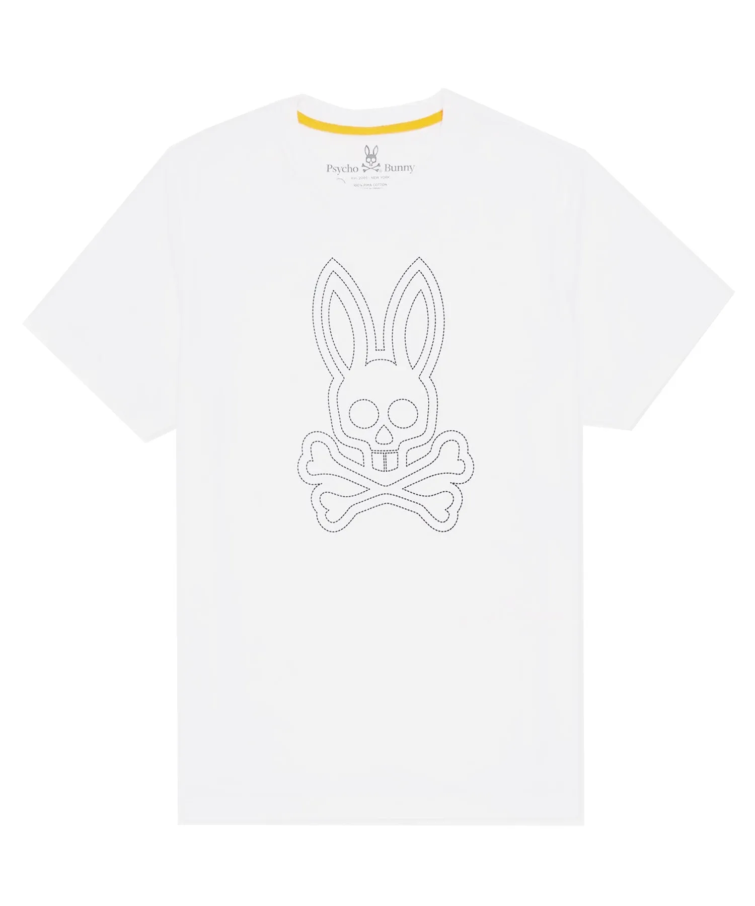 Psycho Bunny Larkin Big Bunny Graphic Tee - White