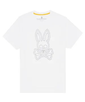 Psycho Bunny Larkin Big Bunny Graphic Tee - White