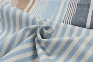 Rustic Slubbed Cotton  - Sako Stripes and Checks