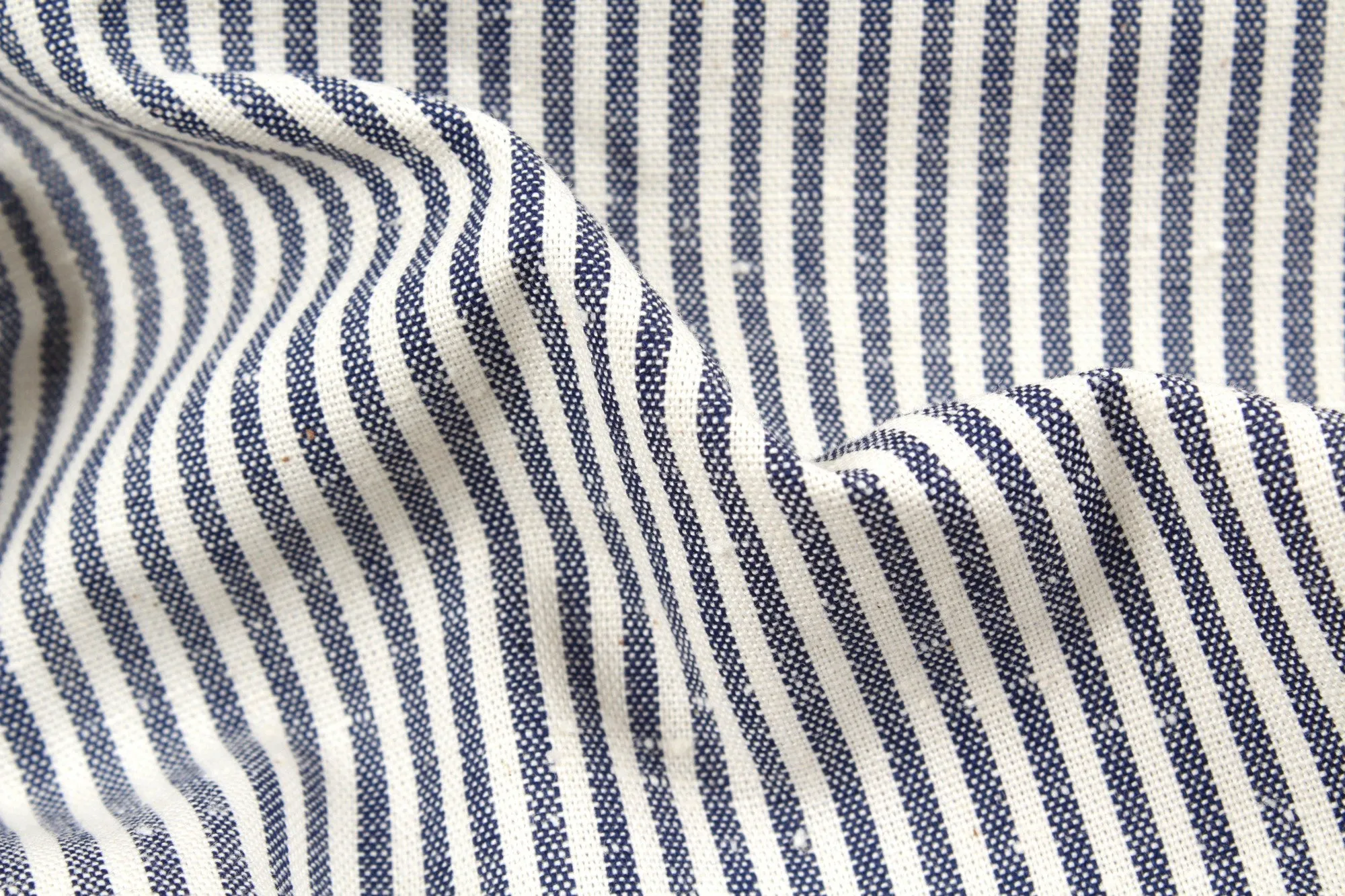 Rustic Slubbed Cotton  - Sako Stripes and Checks