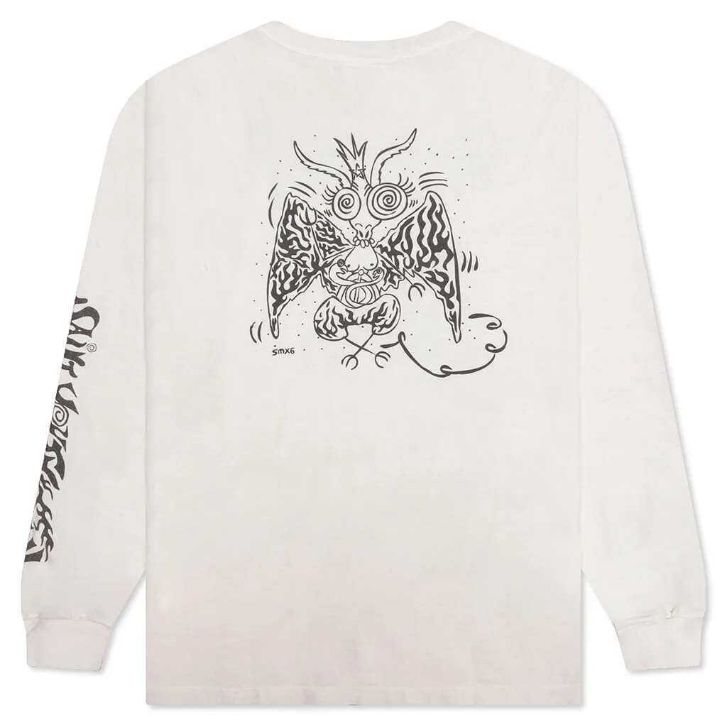 Satan L/S Tee - White