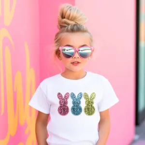 Sequin Easter Bunny Shirt for Girls