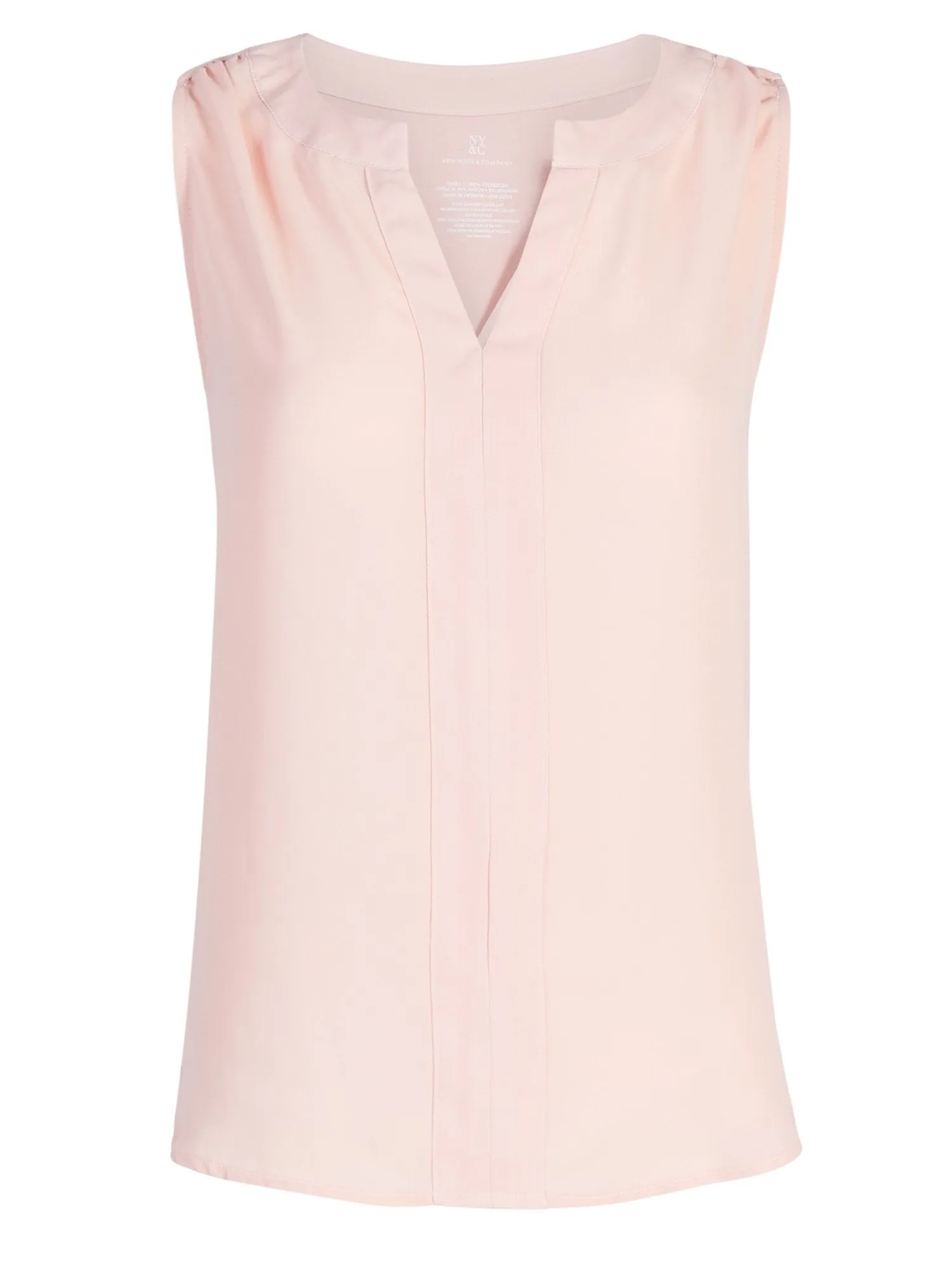 Split-Neck Sleeveless Top