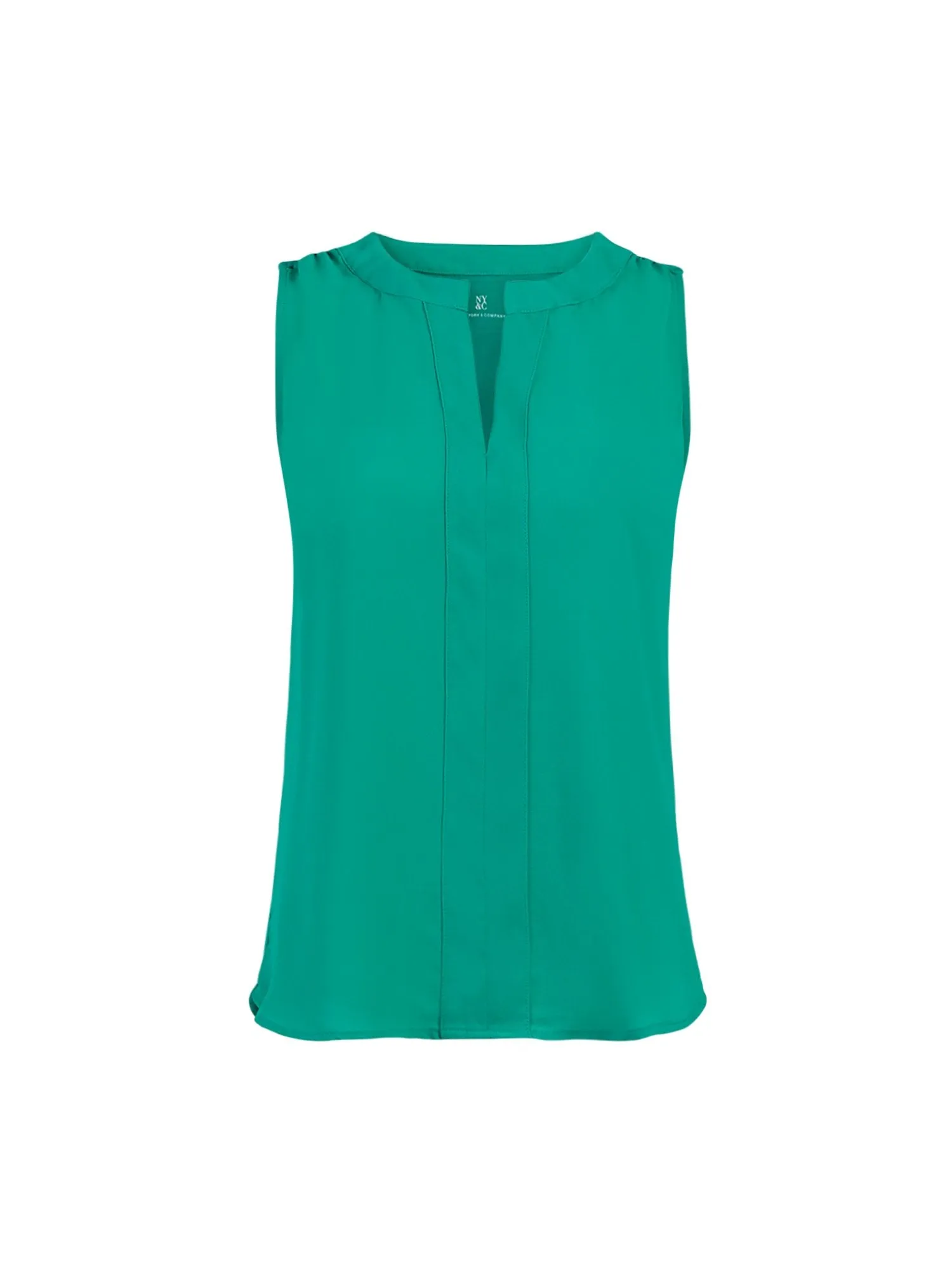 Split-Neck Sleeveless Top