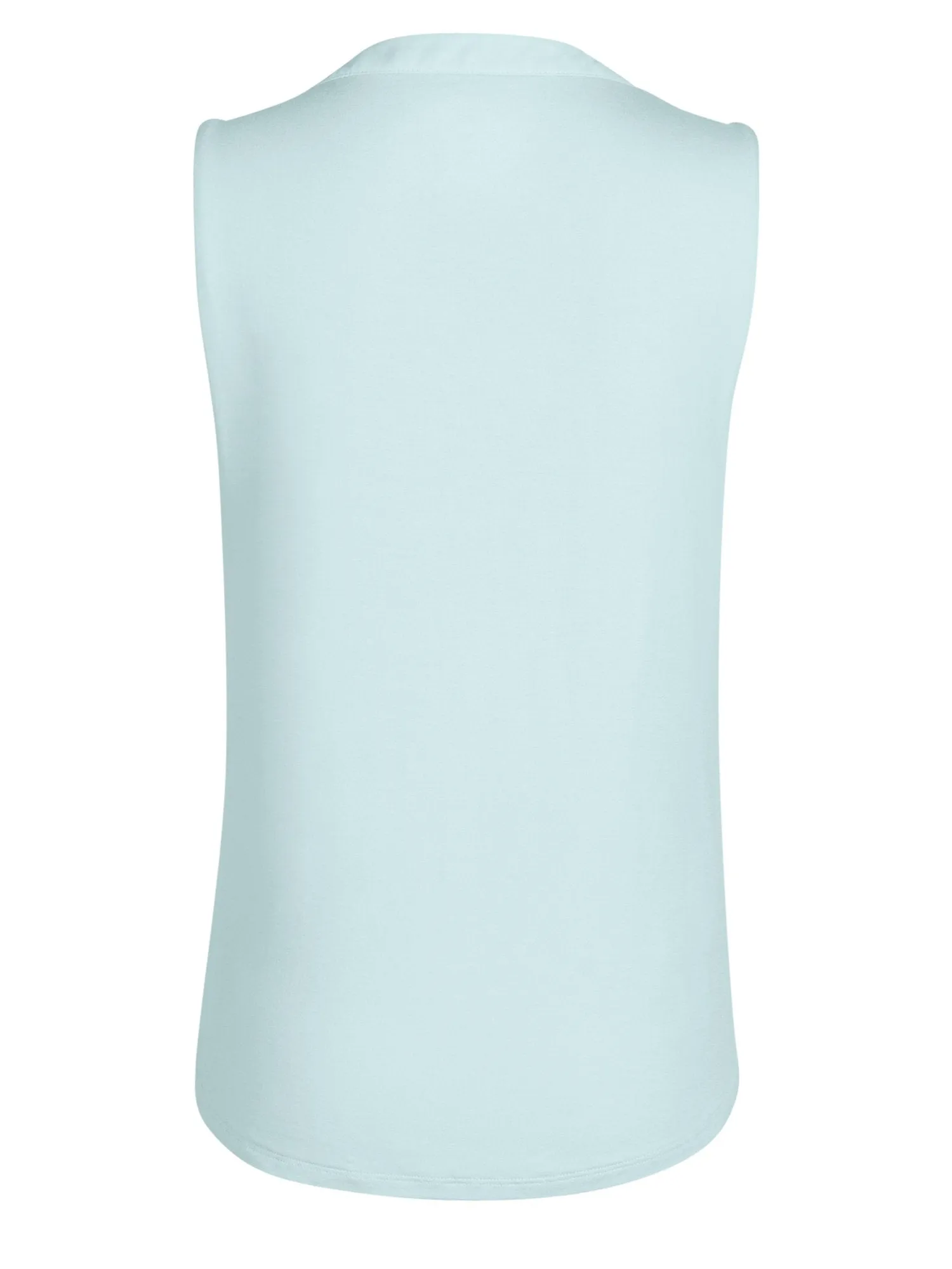 Split-Neck Sleeveless Top