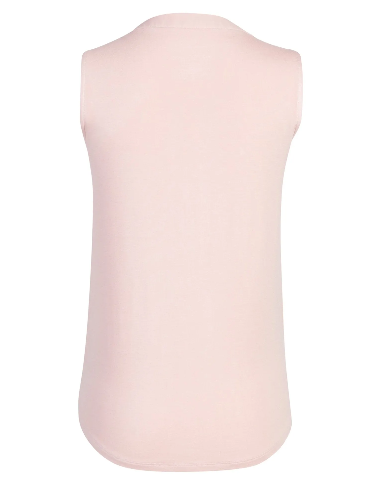 Split-Neck Sleeveless Top