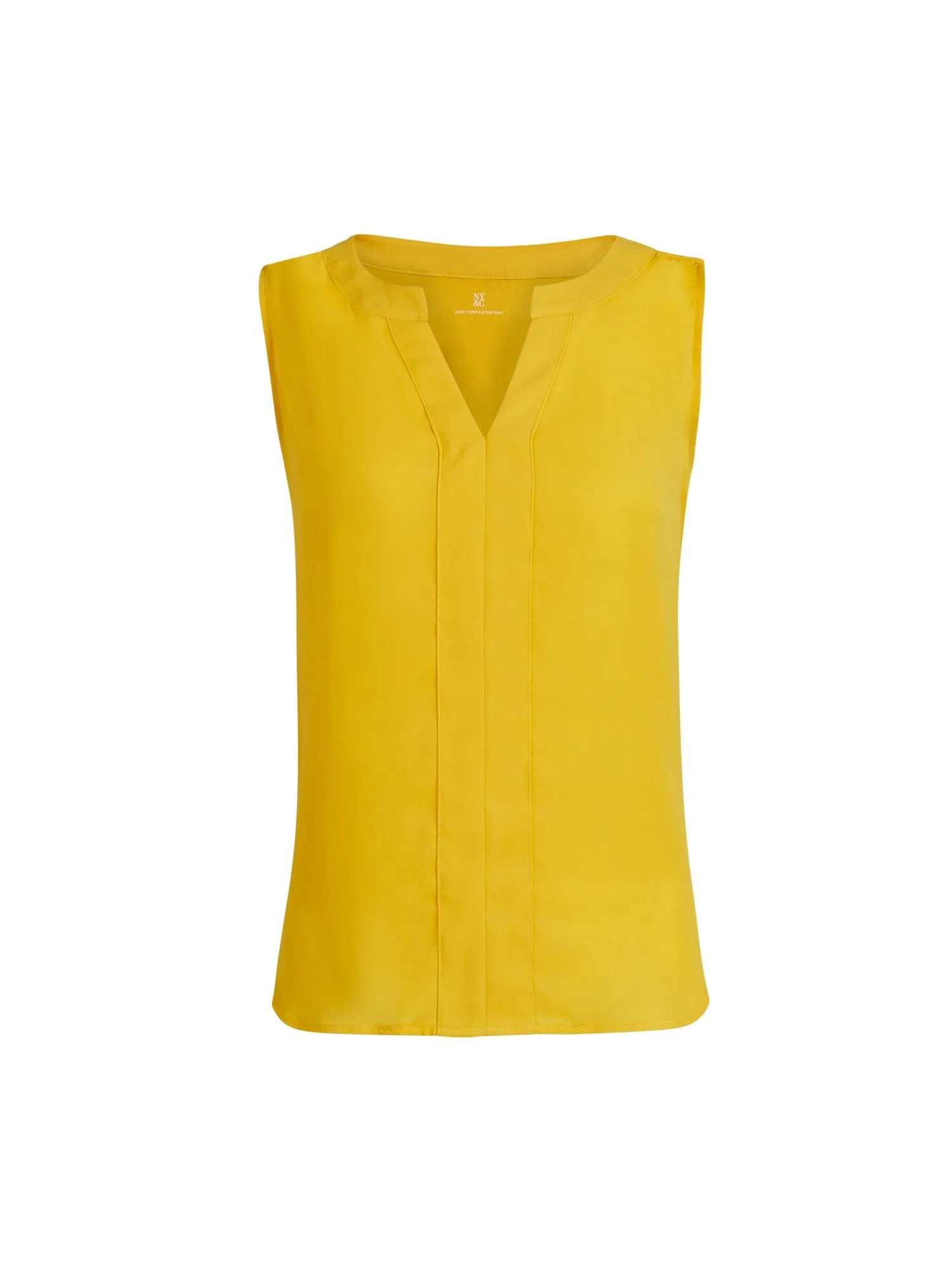 Split-Neck Sleeveless Top