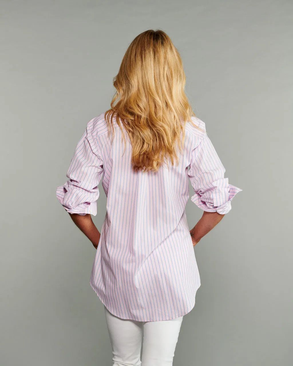 The His and Hers Shirt- Punch Pink Stripe