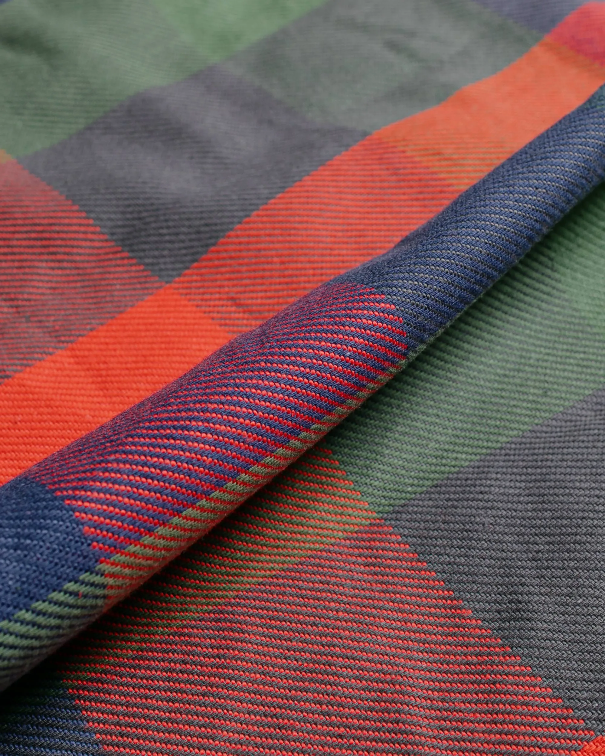 The Real McCoy's MS23105 8HU Multicolour Check Flannel Shirt Tri Colour