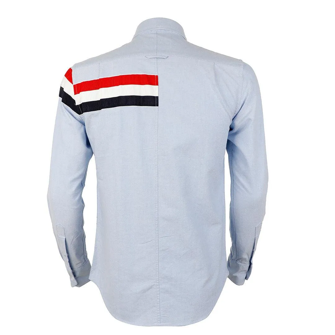 Thom Browne Classic 3 Body Stripe Oxford B.D Sky Blue Shirt