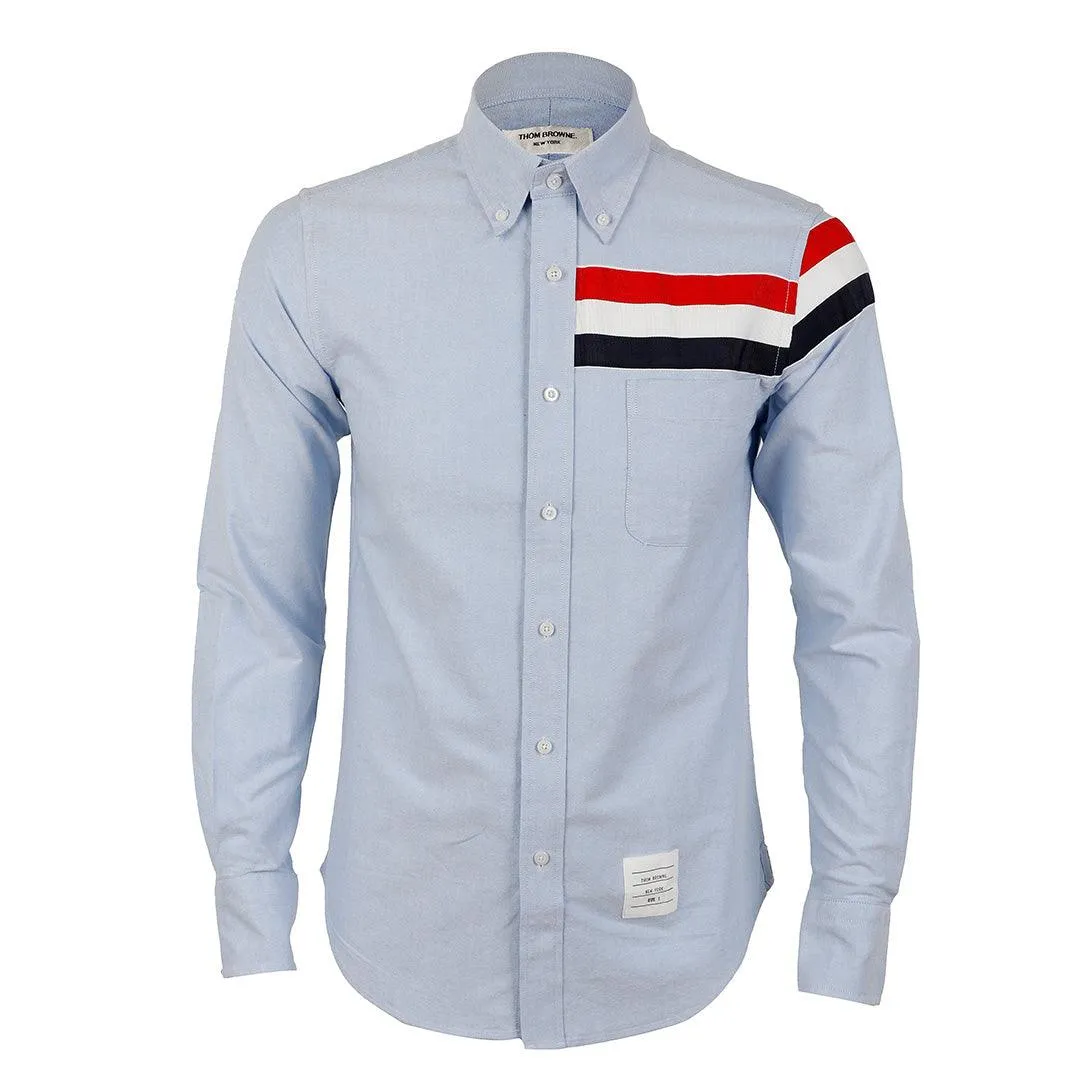 Thom Browne Classic 3 Body Stripe Oxford B.D Sky Blue Shirt