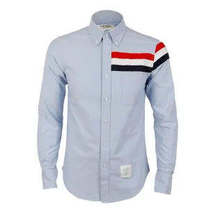 Thom Browne Classic 3 Body Stripe Oxford B.D Sky Blue Shirt