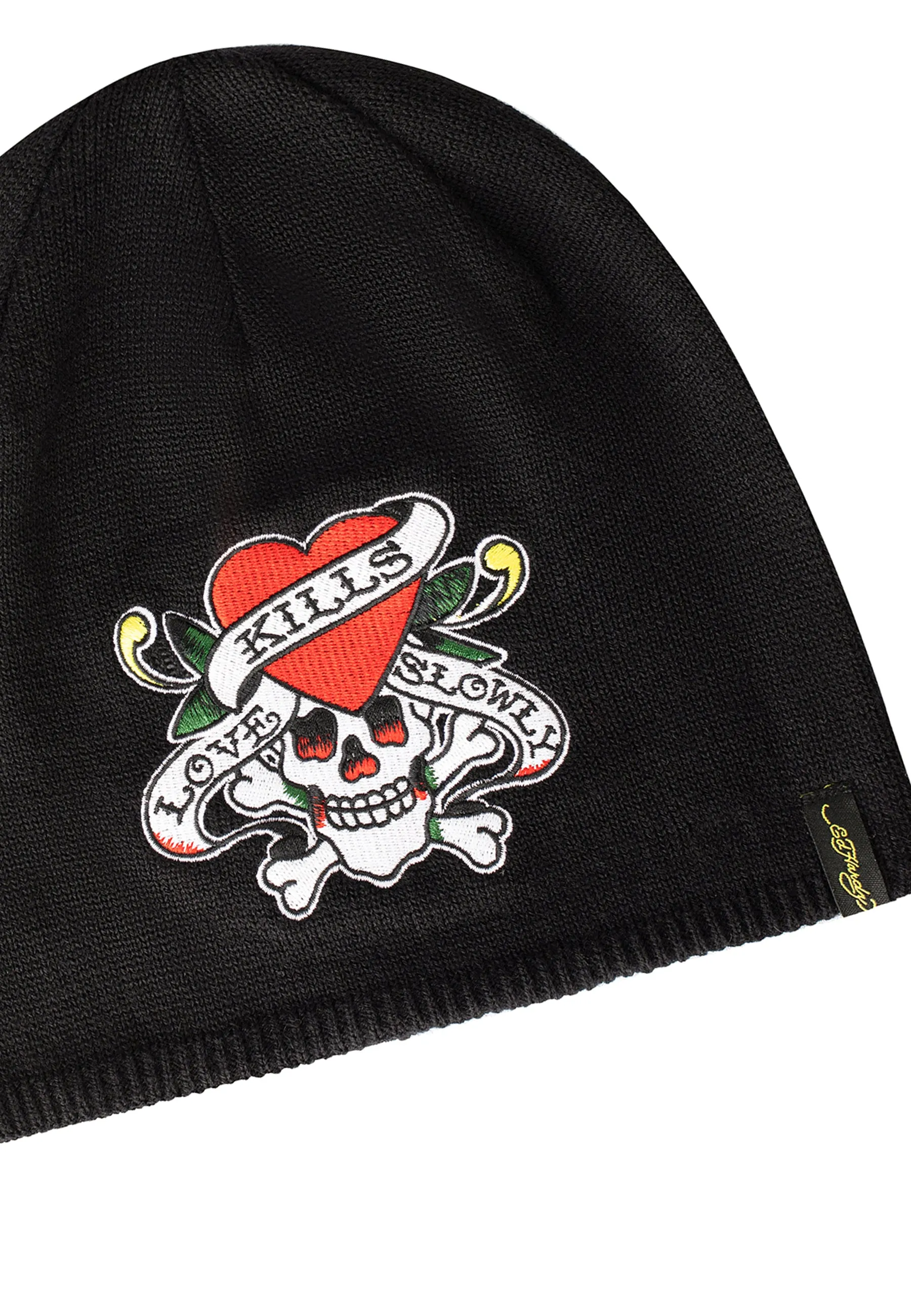 Unisex Lks-Skull Beanie Hat - Black