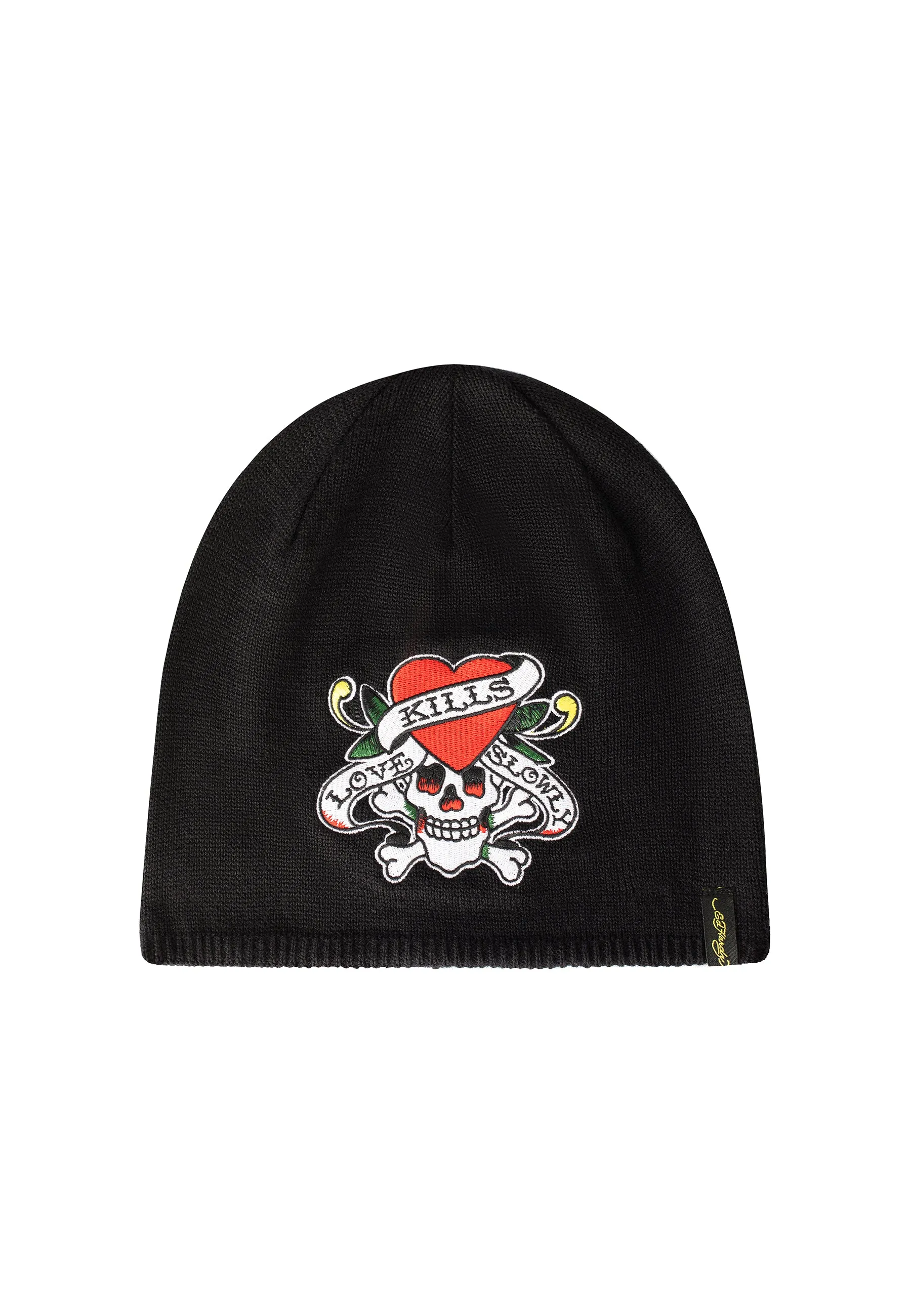 Unisex Lks-Skull Beanie Hat - Black